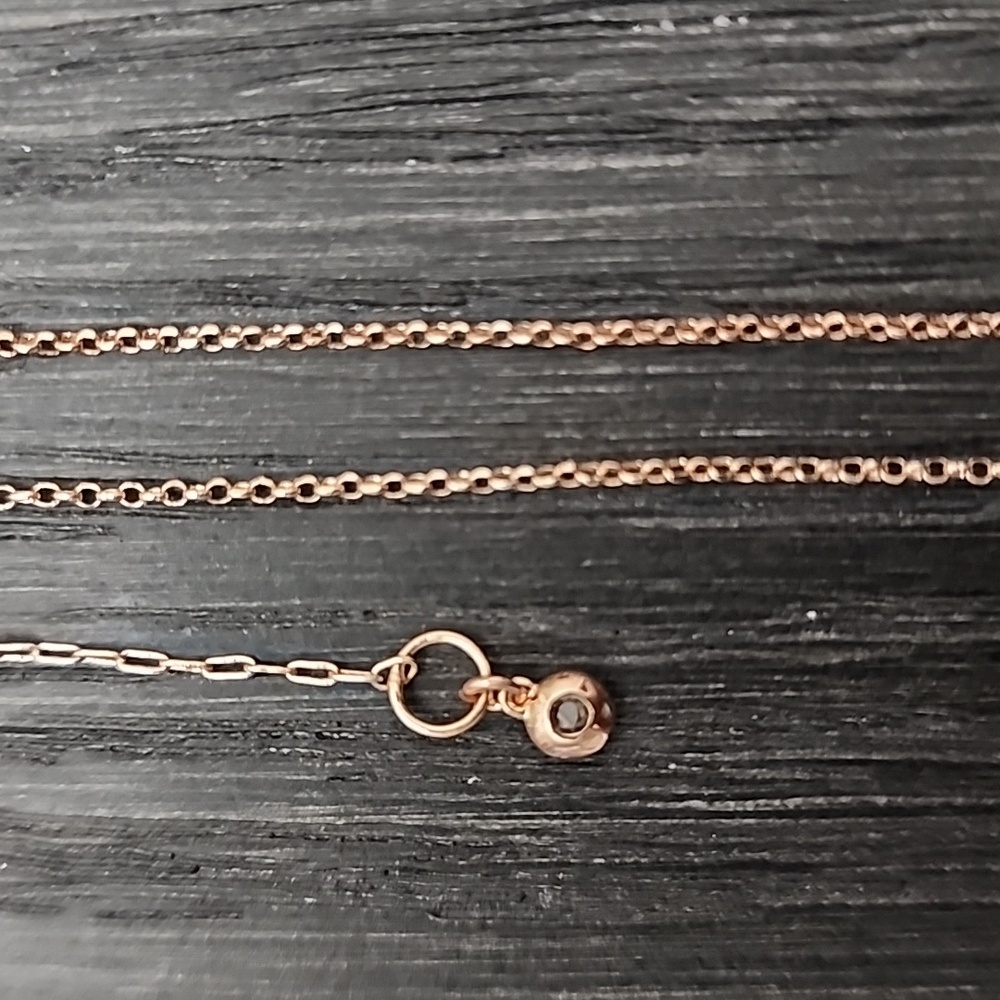 Kate Spade Yours Truly Pave Heart Mini Pendant Necklace Clear Rose Gold - Picture 16 of 16